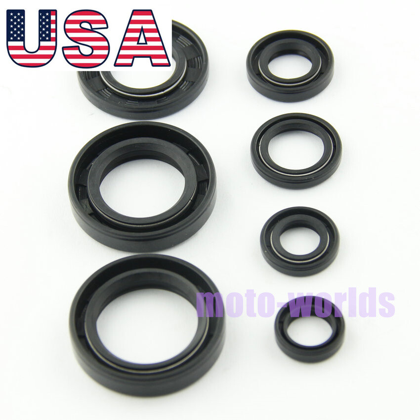 Engine Oil Seal Kit Fit for Yamaha MX125 74-76 MX175 1974-81 YZ100 YZ125 1977-80