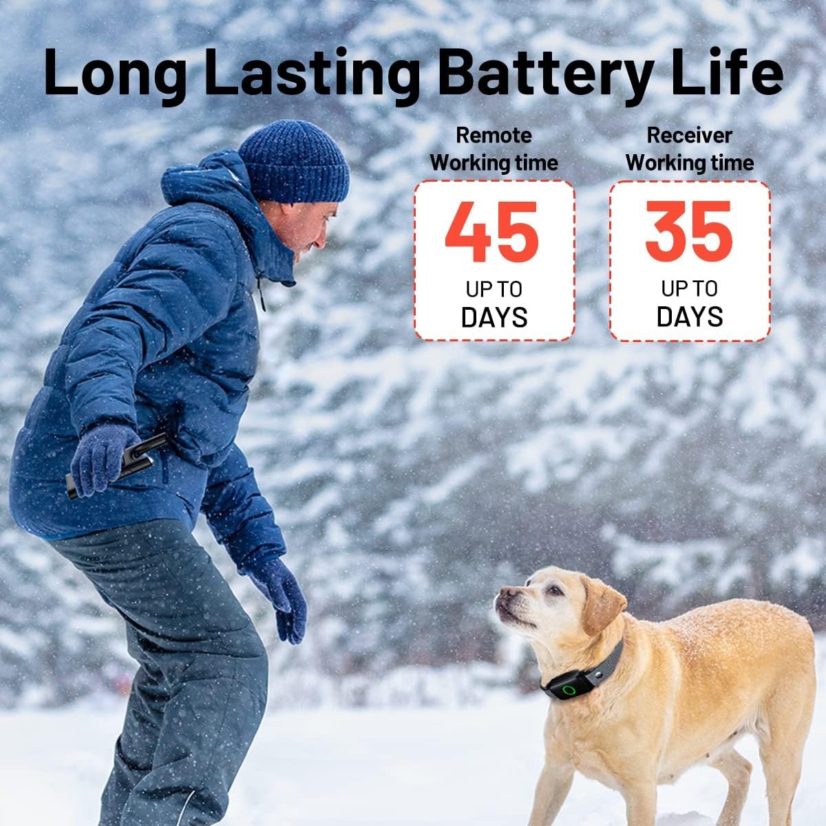 LetsWill Dog Training Collar 3300ft Remote, Waterproof, All Size