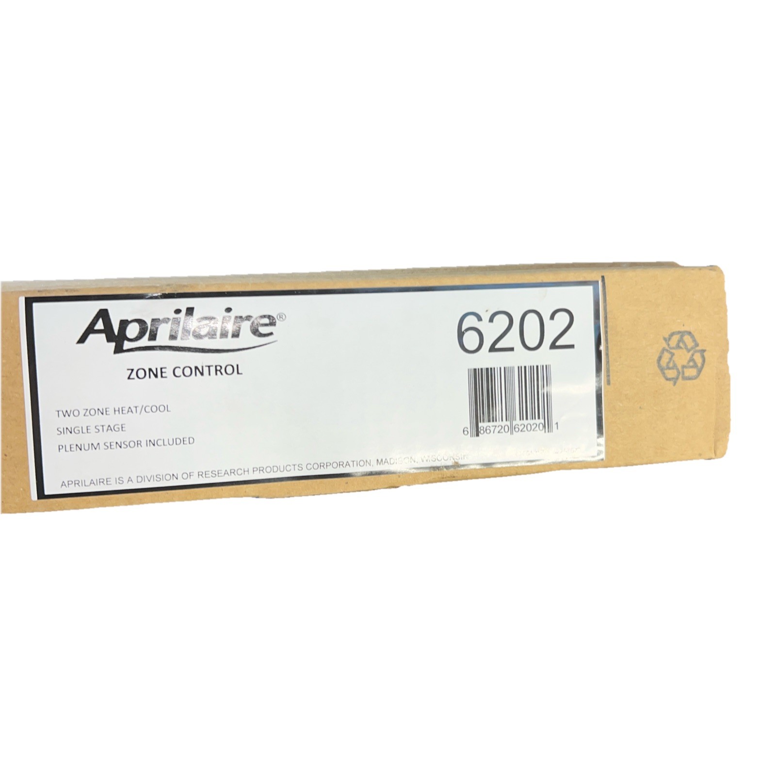 APRILAIRE #6202 TWO ZONE HEAT/COOL SINGE STAGE PLENUM SENSOR INCLUDED
