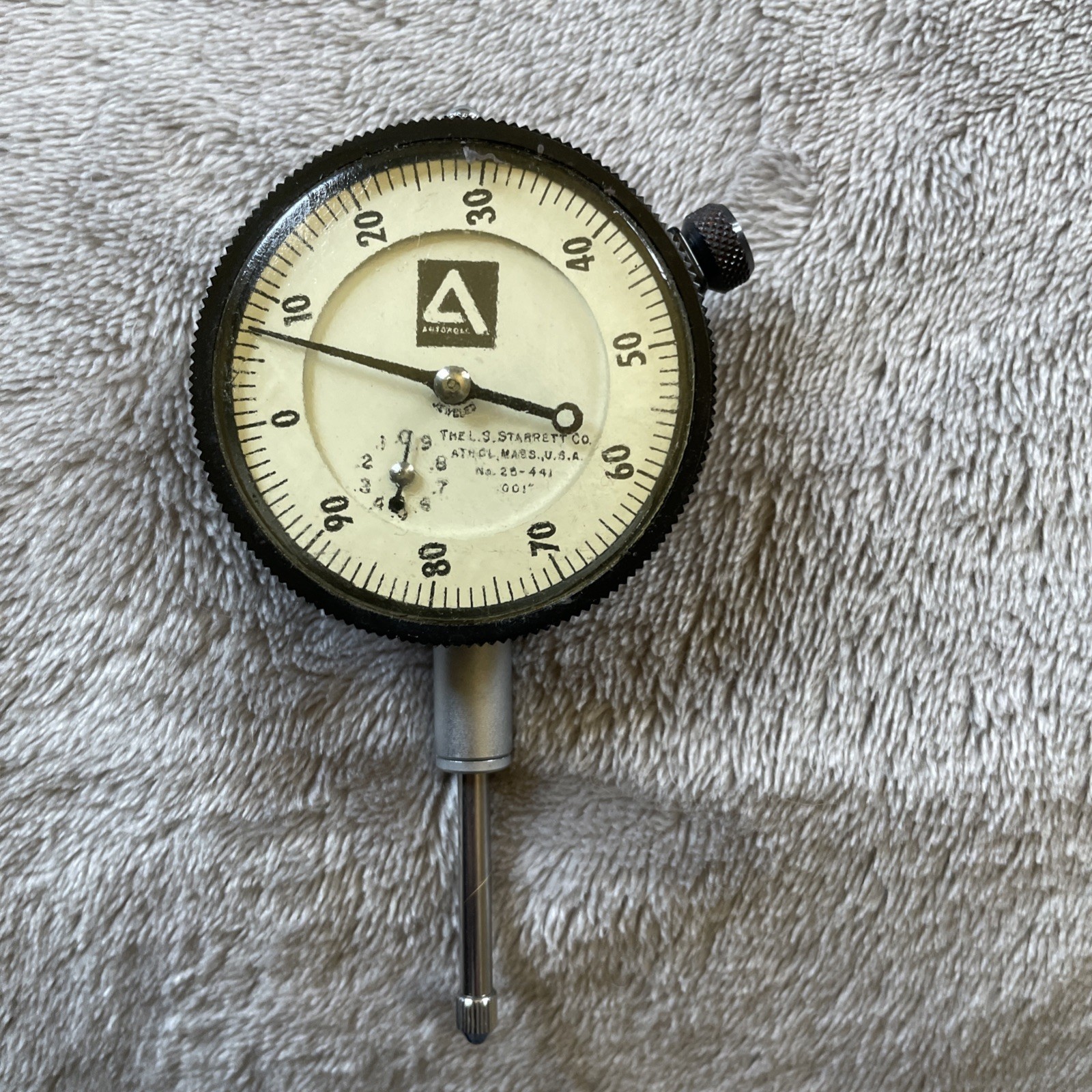 Starrett No. 25-441 Dial Indicator Precision Measuring Tool.