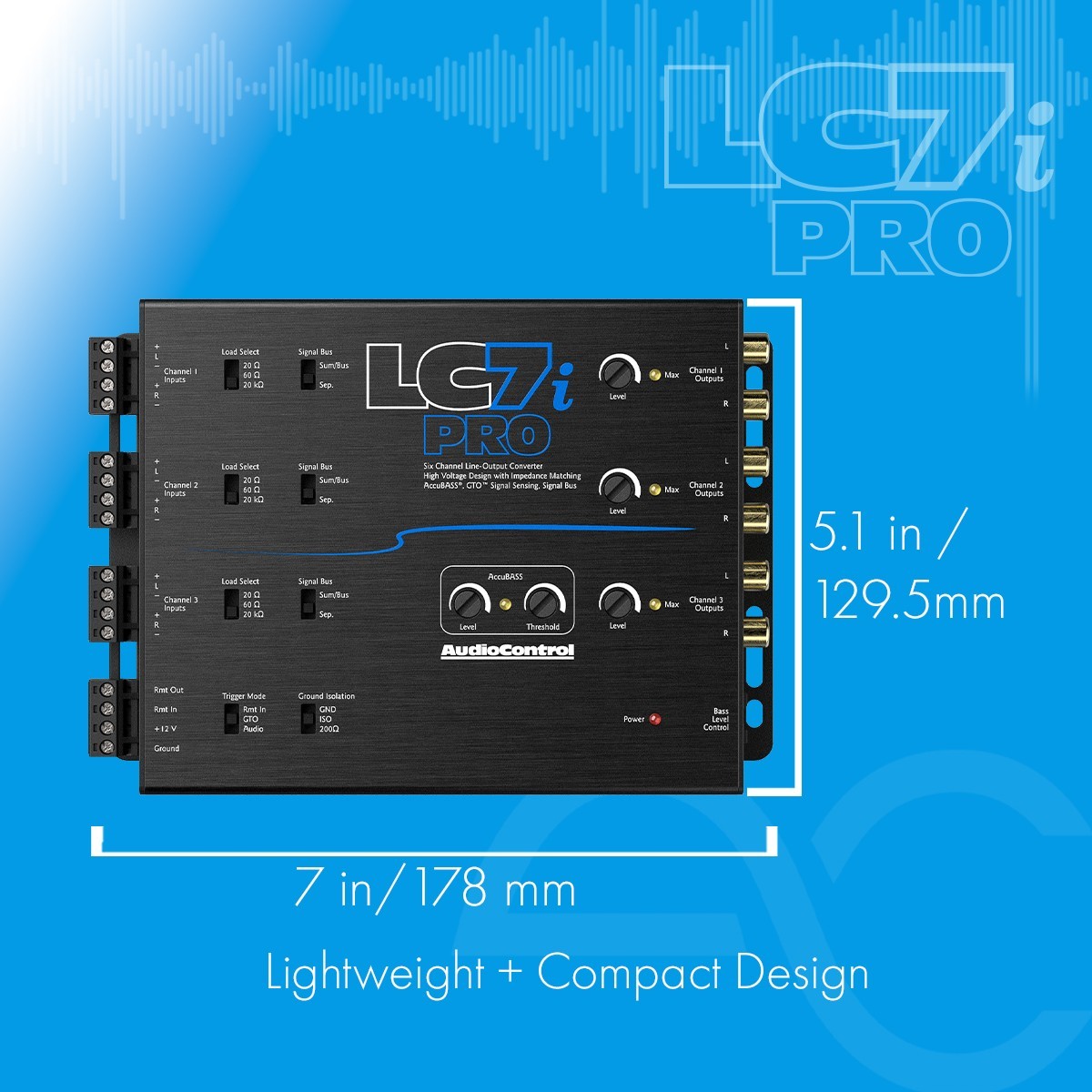 AudioControl LC7i PRO+LPHGM71 Amplifier Integration Solution for Chevrolet & GMC