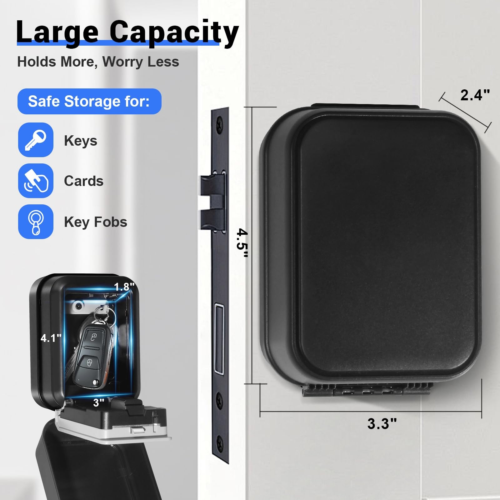 Smart Key Lock Box with Code – Bluetooth PIN Unlock, APP Controlled Digital ...