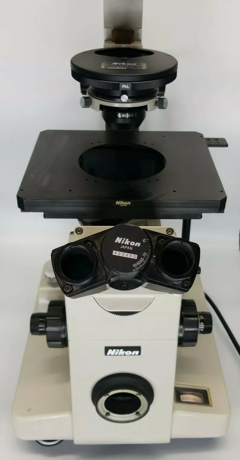 Nikon Diaphot Inverted Phase Contrast-2 ELWD 0.3 Microscope 803450