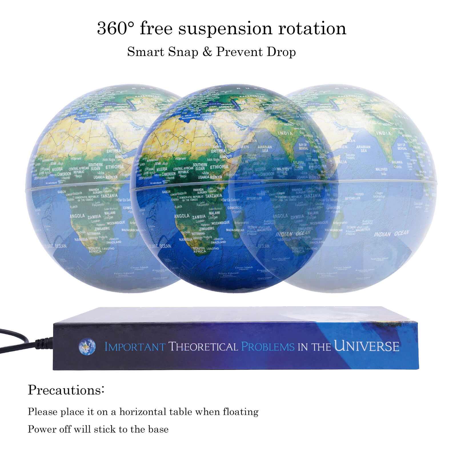 Magnetic Levitating Globe LED RGB Levitation Floating Geographic Globe Deco Gift