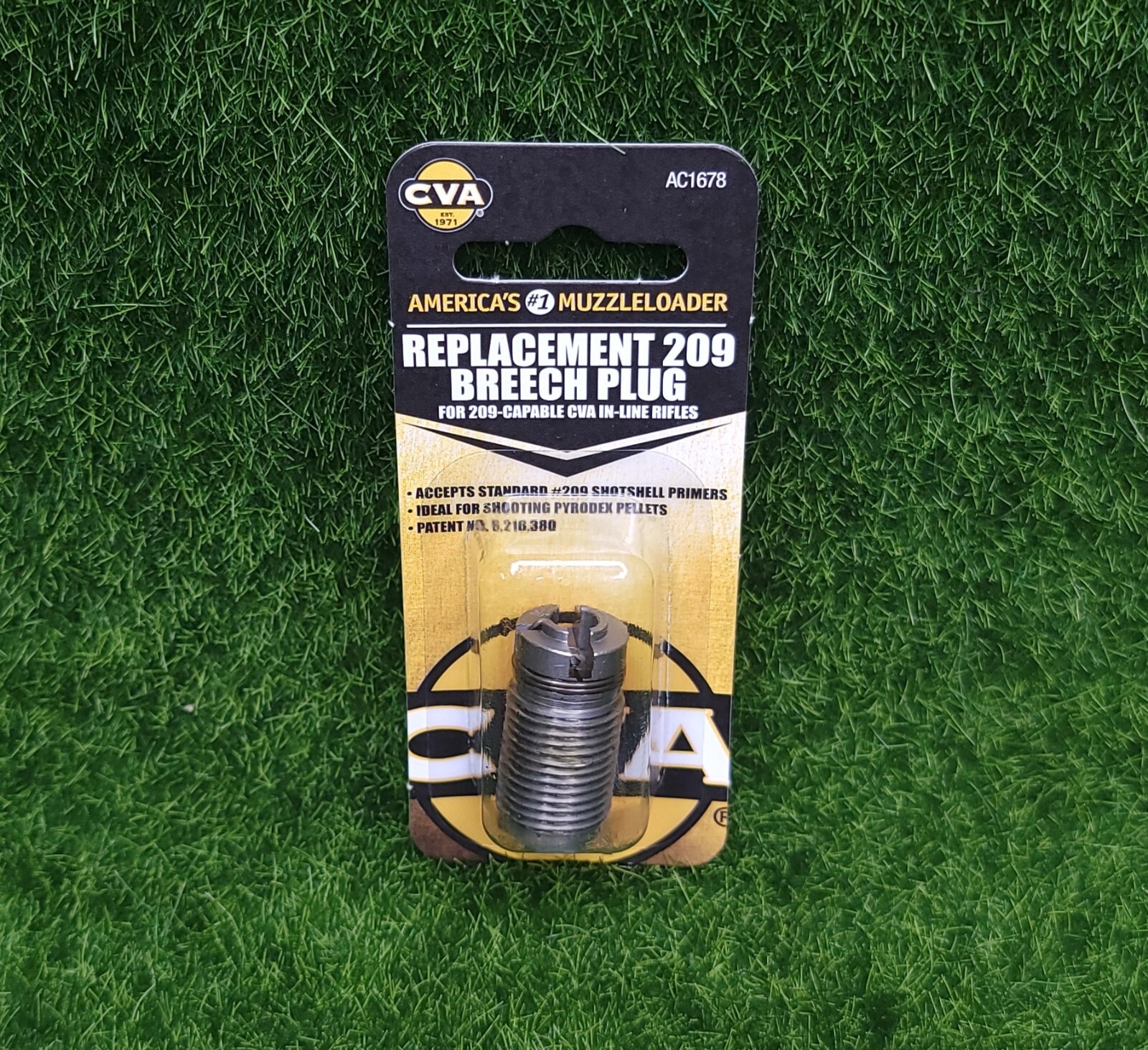 CVA Replacement 209 Breech Plug Buckhorn, Eclipse, Firebolt, Hunterbolt - AC1678