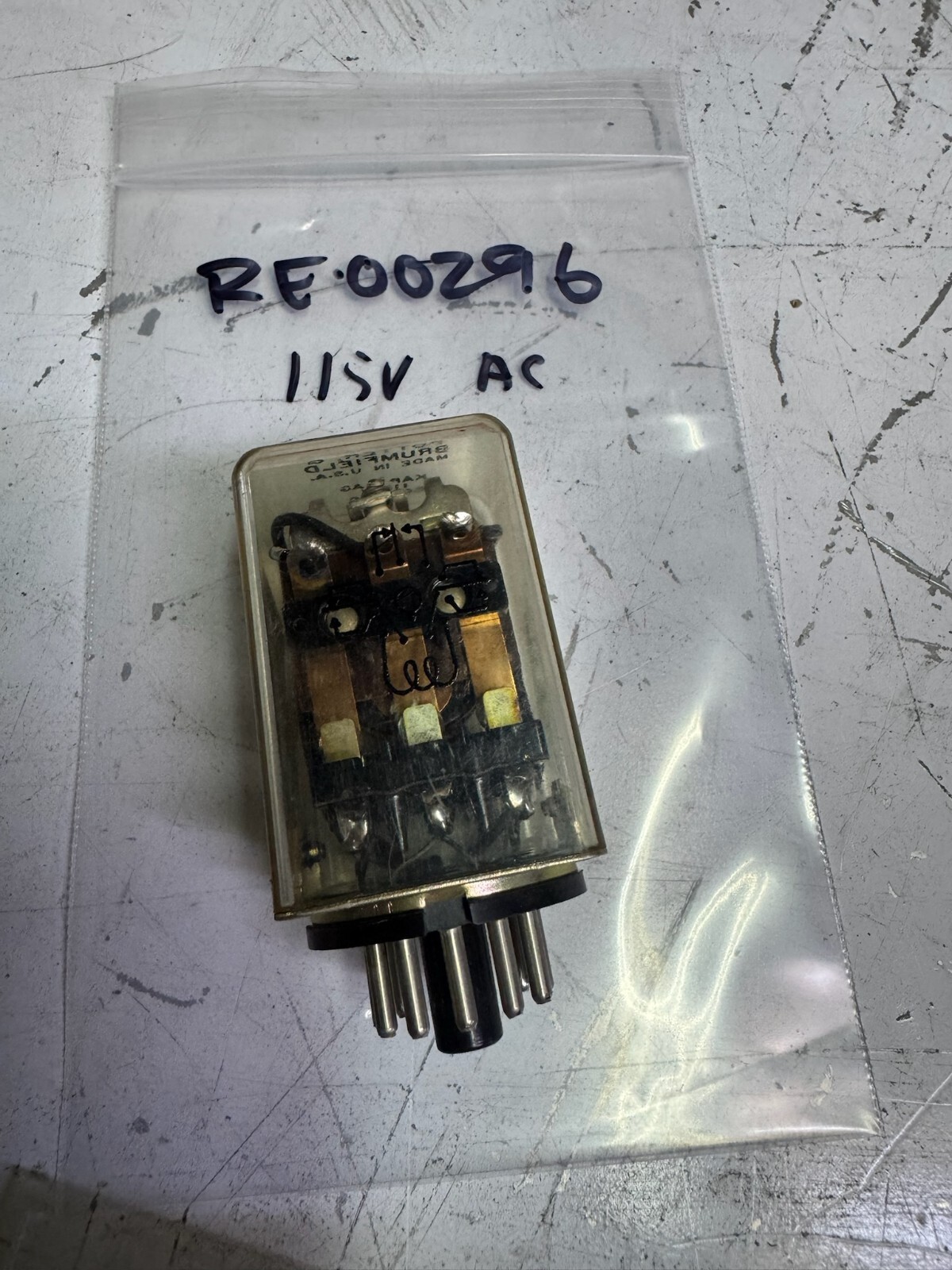 00296 Relay 11 PIN 115AC 3 Pole - New Replacement Part