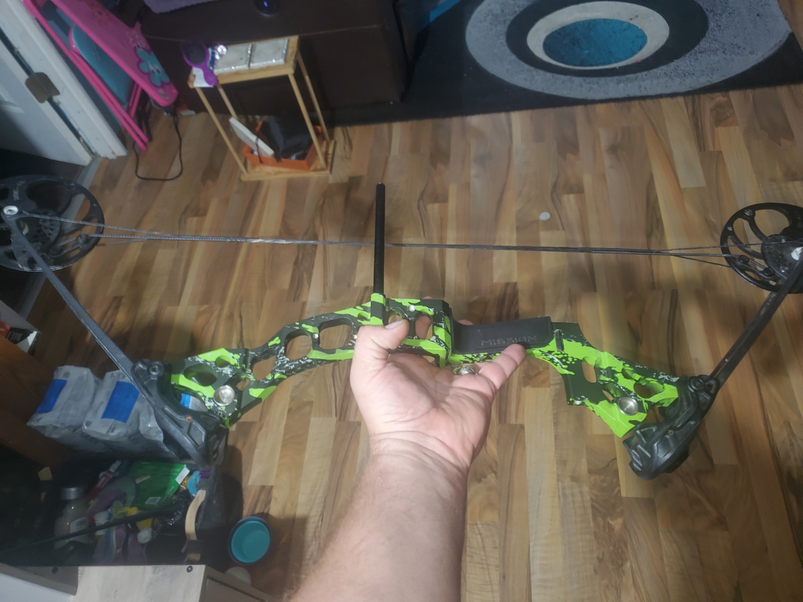 Mission Radik By Mathews! Rare! Compound Bow Neon Green. Left Hand. 50lb 30% Off