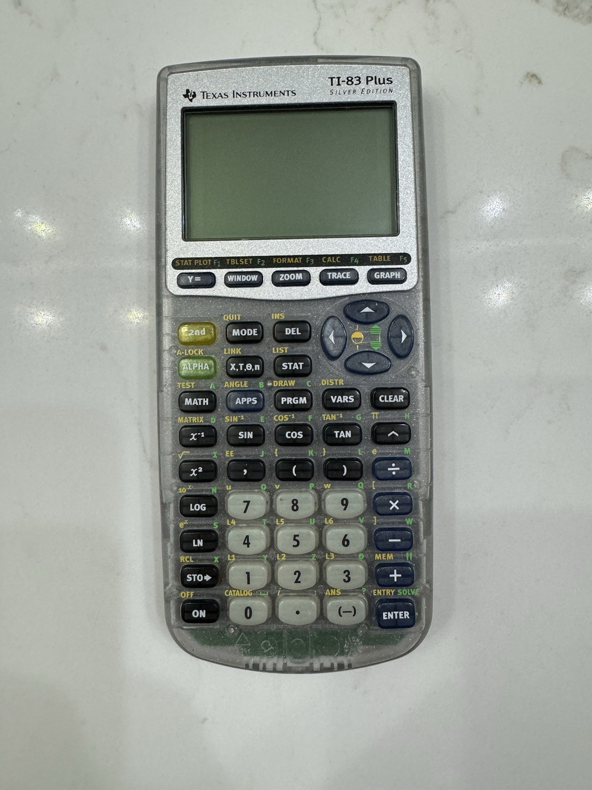 Texas Instruments TI-83 Plus Silver Edition Graphing Calculator,no cover