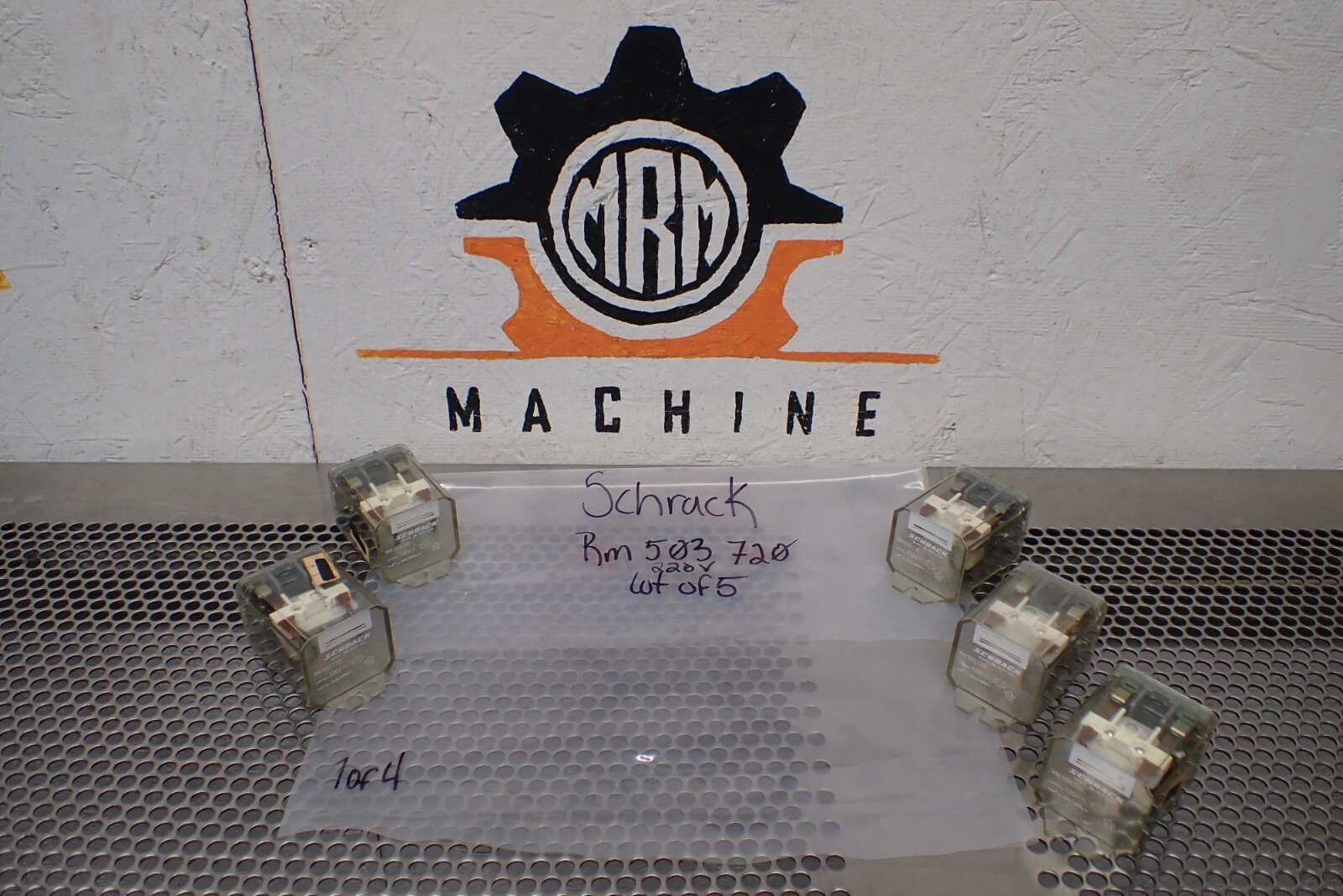 Schrack RM503720 220V 16A/380V Relays New No Box (Lot of 5) See All Pictures