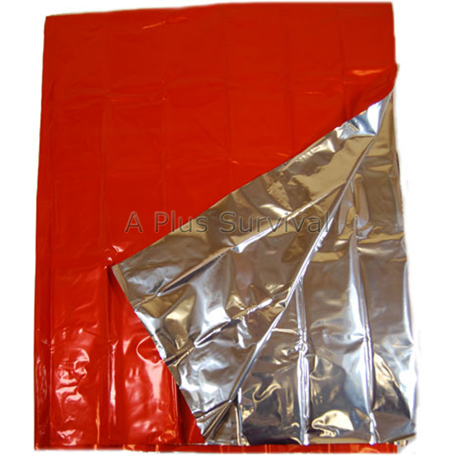 2 Pack Orange Silver Heavy Duty Emergency Survival Safety Mylar Solar Blanket