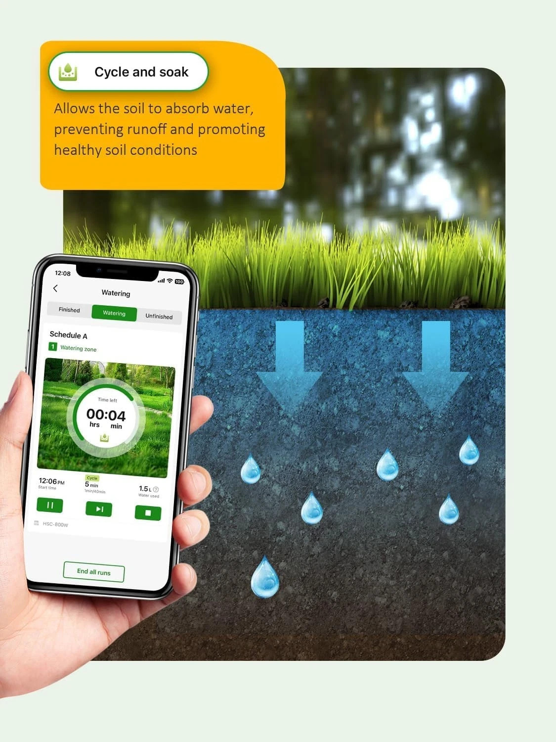 Smart WiFi Sprinkler Controller - 8 Zone Automatic Weather-Based Irrigation
