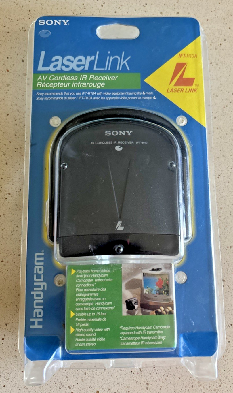 Sony Laser Link AV Cordless IR Receiver NEW Handycam Free Shipping