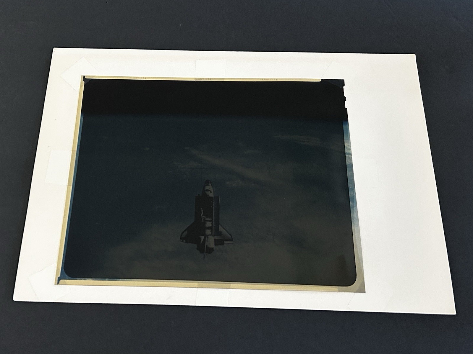 1983 NASA KSC Shuttle Challenger STS-7 Orbits Earth Presentation Transparency