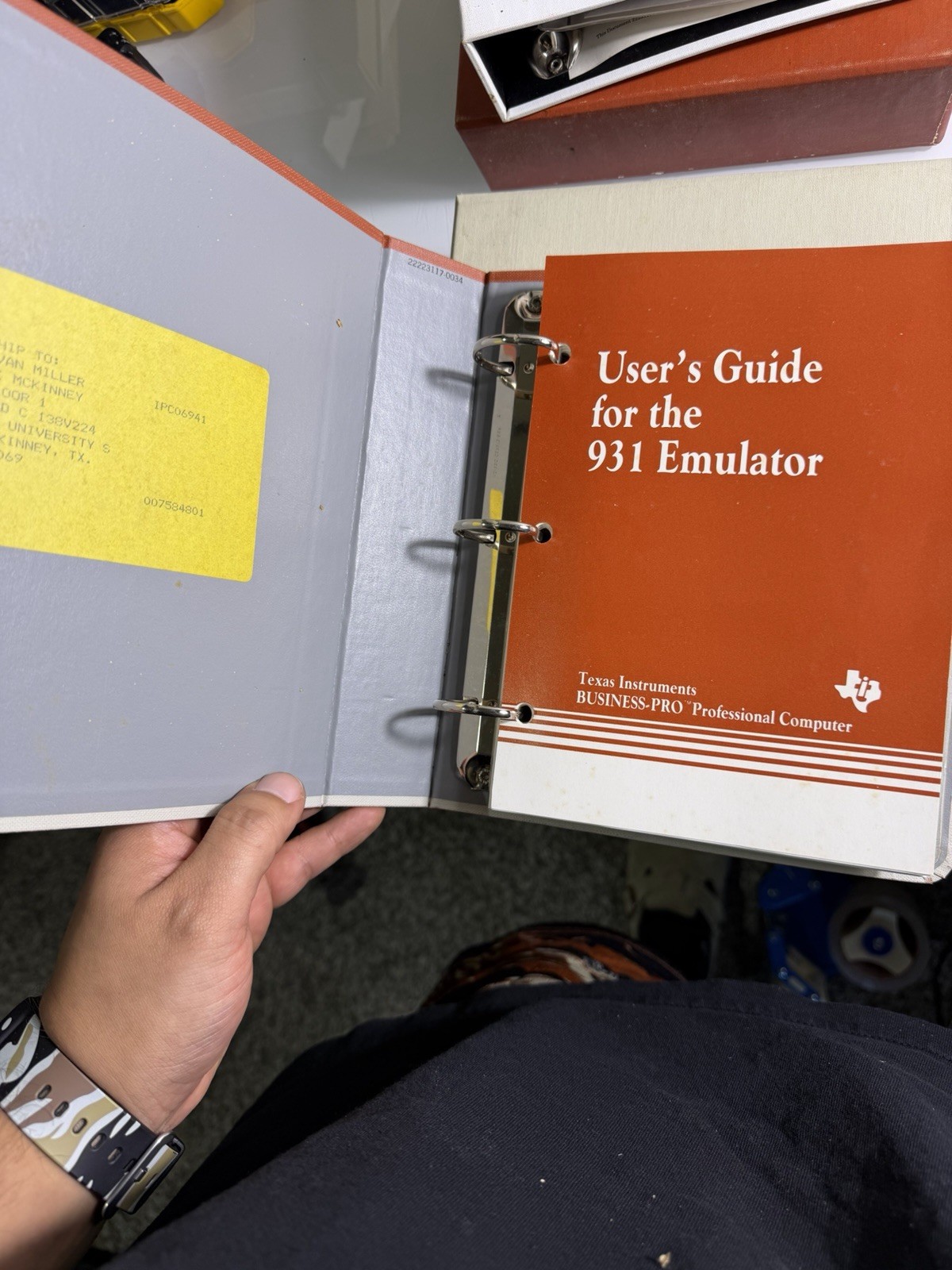 Texas Instruments Vintage Guides & Handbooks 931 Emulator Dnos