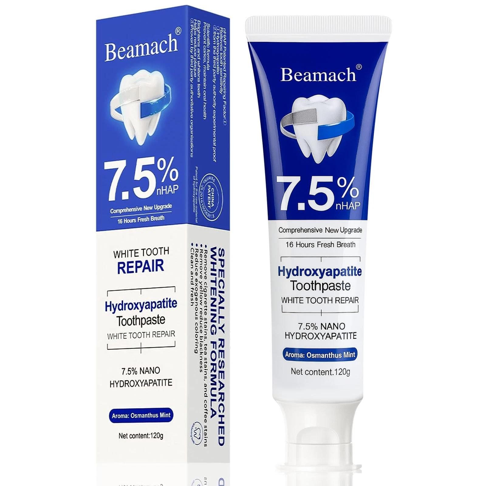Beamach Hydroxyapatite Toothpaste - Fluoride-free Nano 4.23 Fl Oz (pack of 1)