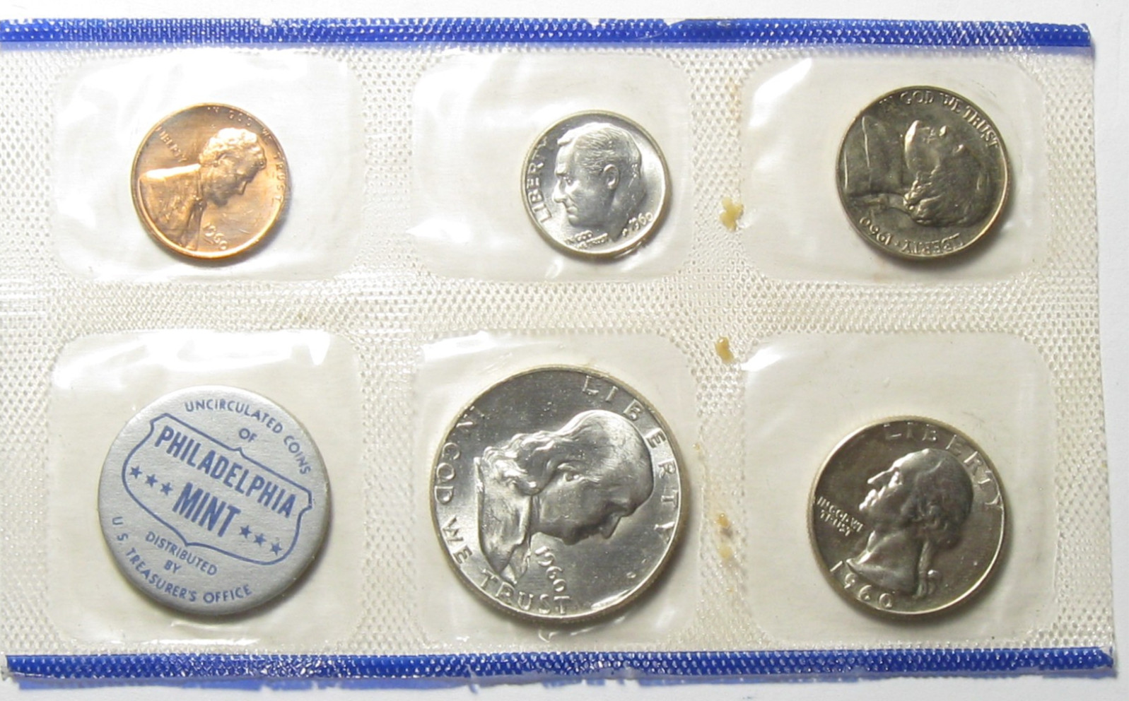 1960 Philadelphia 5 Coin Mint Set - #11437-2