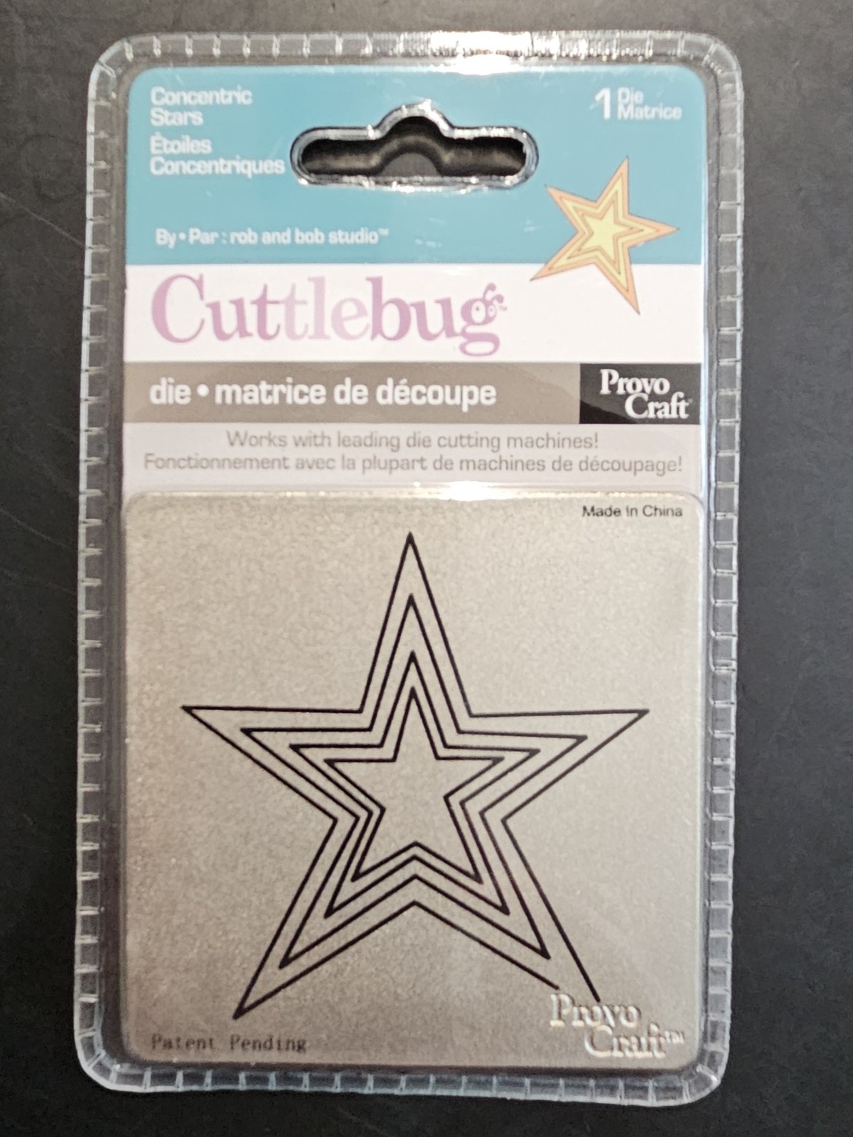 HEARTS STARS WONKY SQUARE Cuttlebug Cutting Dies Concentric Shapes TLS