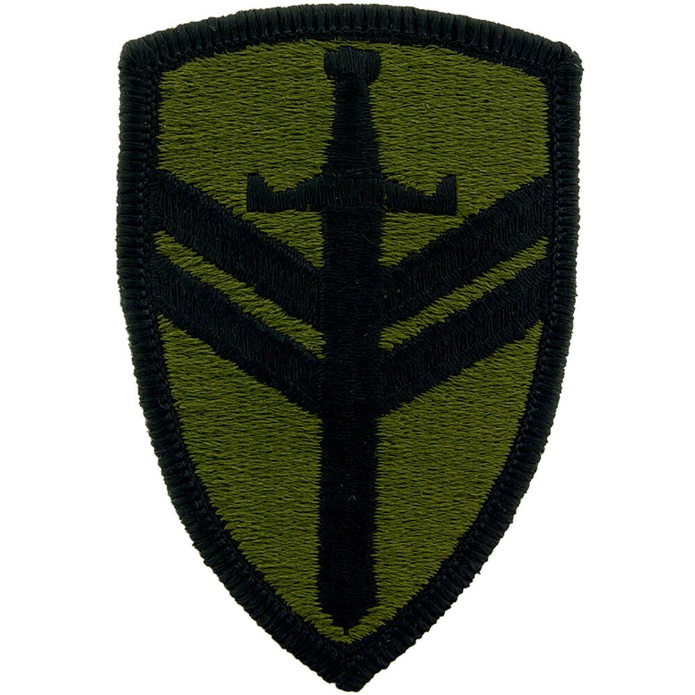 ARMY 2ND SUP.CMD. (SUBDUED) Embroidered Shoulder Patch (2" x 3") (0729)