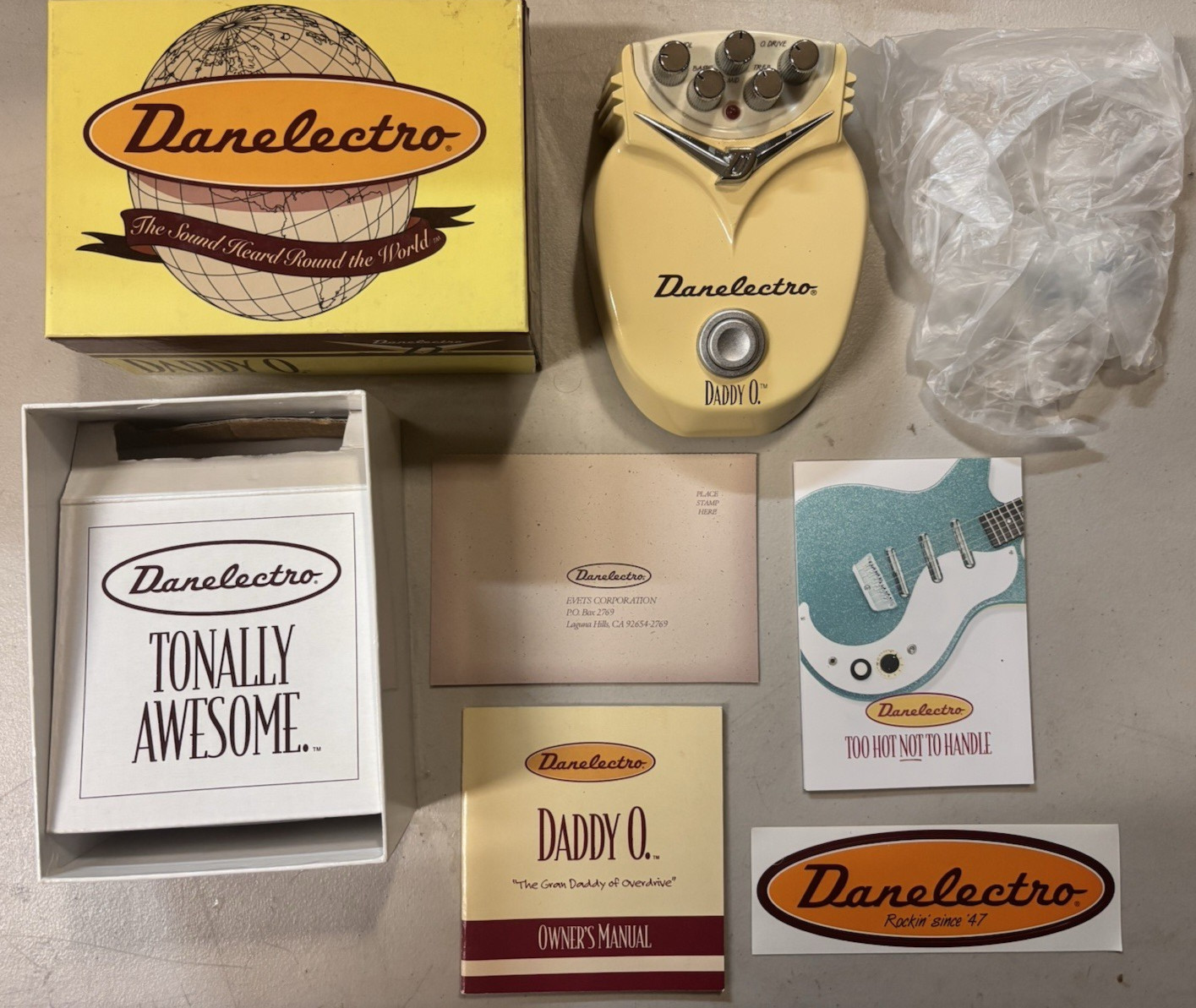 Danelectro Daddy O Guitar DO-1 Effects Pedal with Box and Paperwork