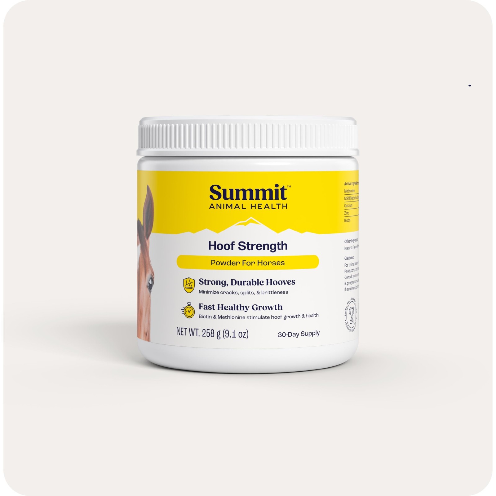 Summit Equine Hoof Strength Powder for Horses, Promotes Healthy Hooves with B...
