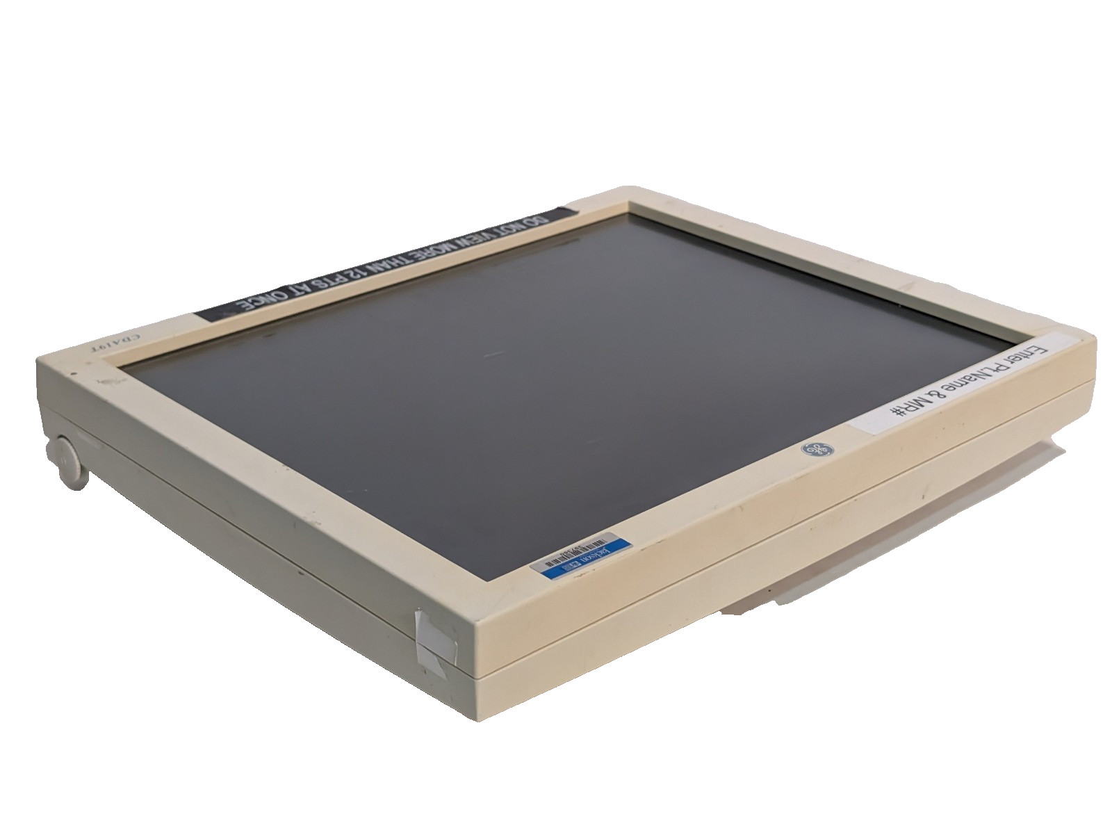 GE Medical Systems USE1911A/ CDA19T: 19" color touch monitor, 2025280-004, 12VDC