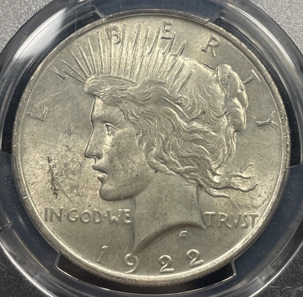 1922 Peace Silver Dollar $1 PCGS MS62