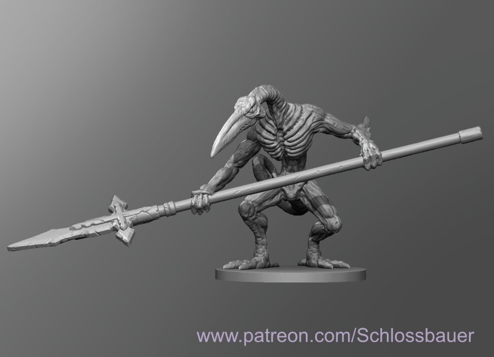 Slogra Demon Monster Manual 28mm Scale DND D&D Tabletop Miniature SBCV