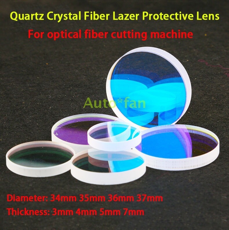 3PCS/Lot New Fiber Laser Protective Lens 34mm 35mm 36mm 37mm For Fiber Cleaver