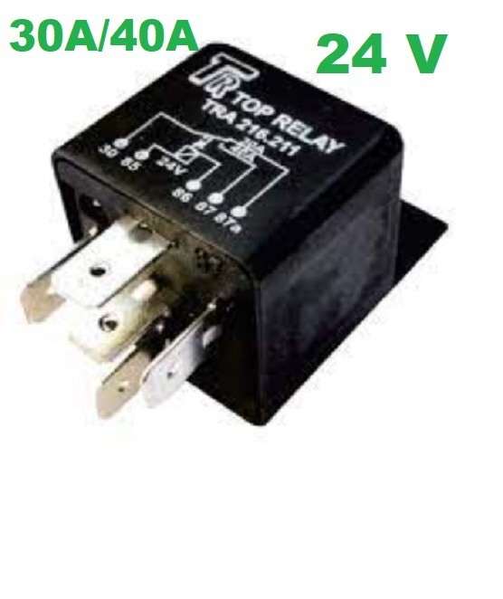 1573019 3227799M91 241595 POWER RELAY 5 PINS 24 VOLTS 30/40A RE011