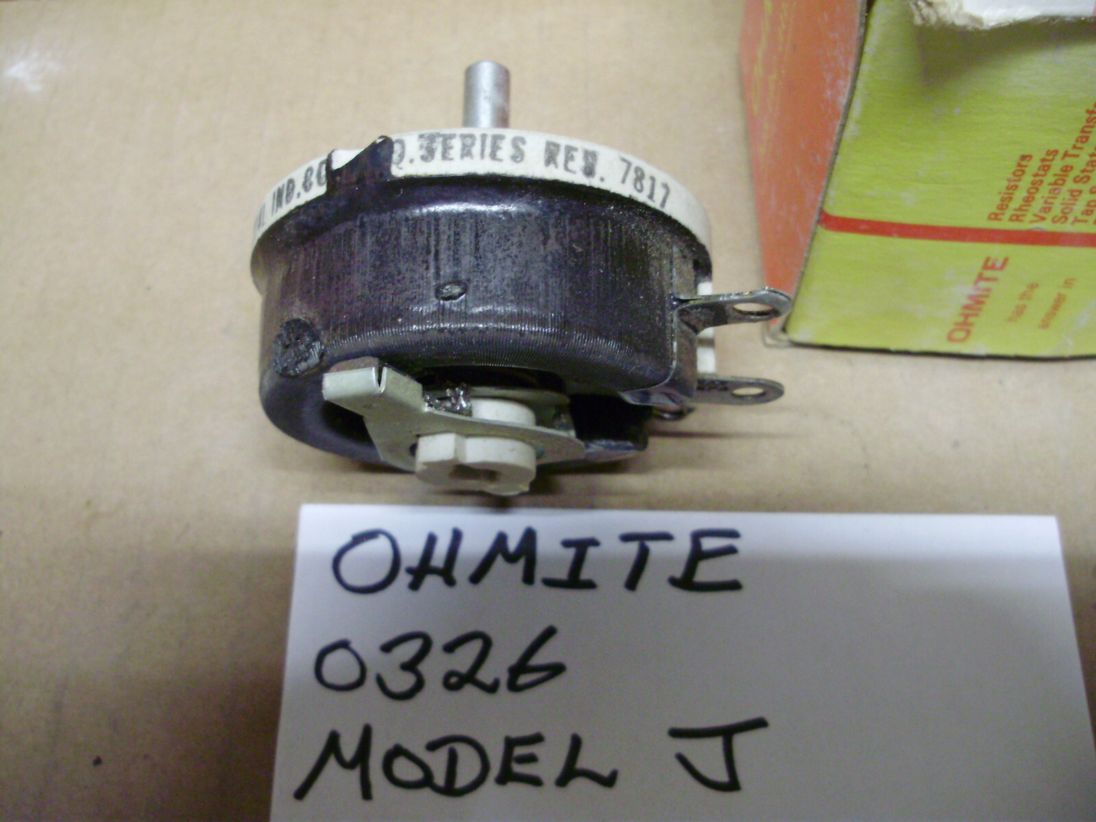 Arrow-Hart Ohmite Heater, Tap Switch, Rheostat