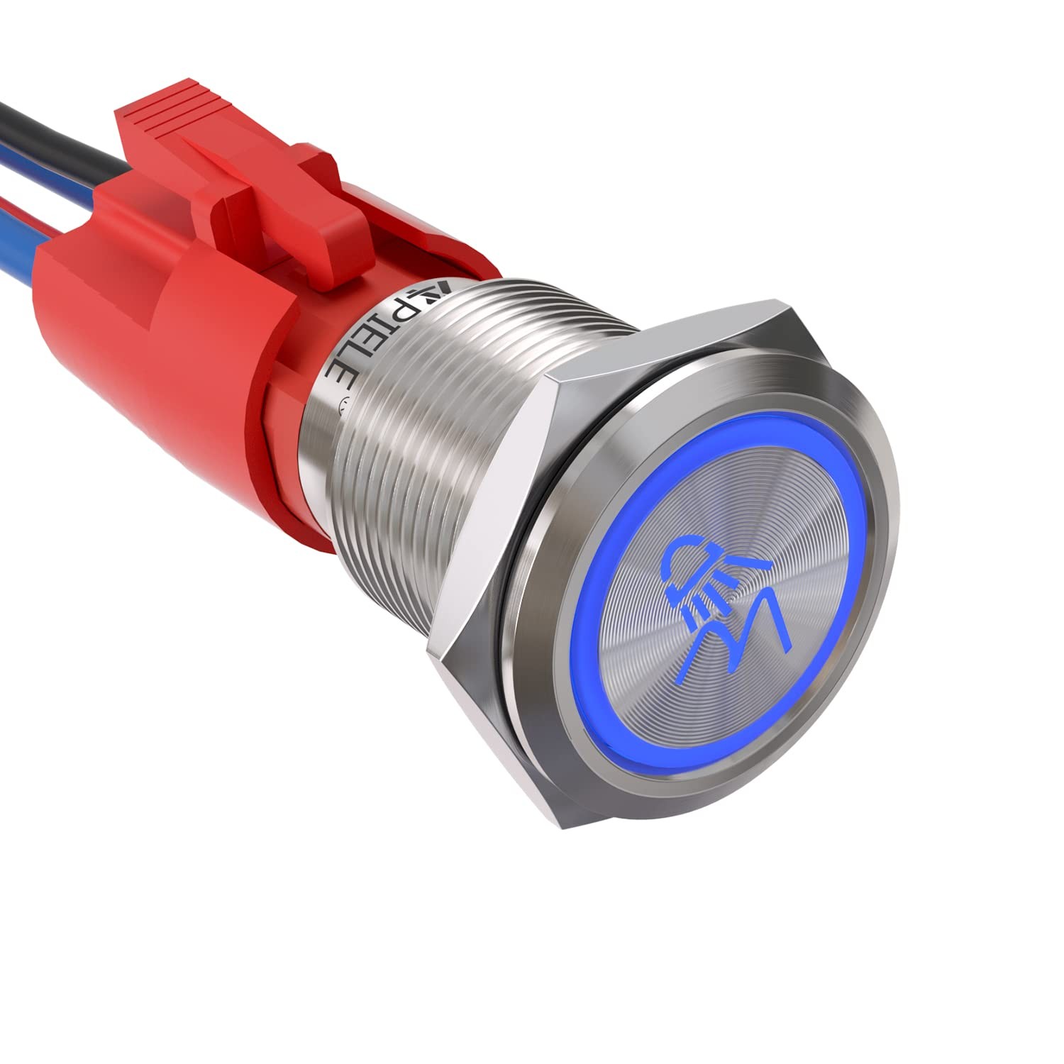 Rock Lights Switch ON Off Rocker Toggle Push Button Switch SPST Stainless Ste...