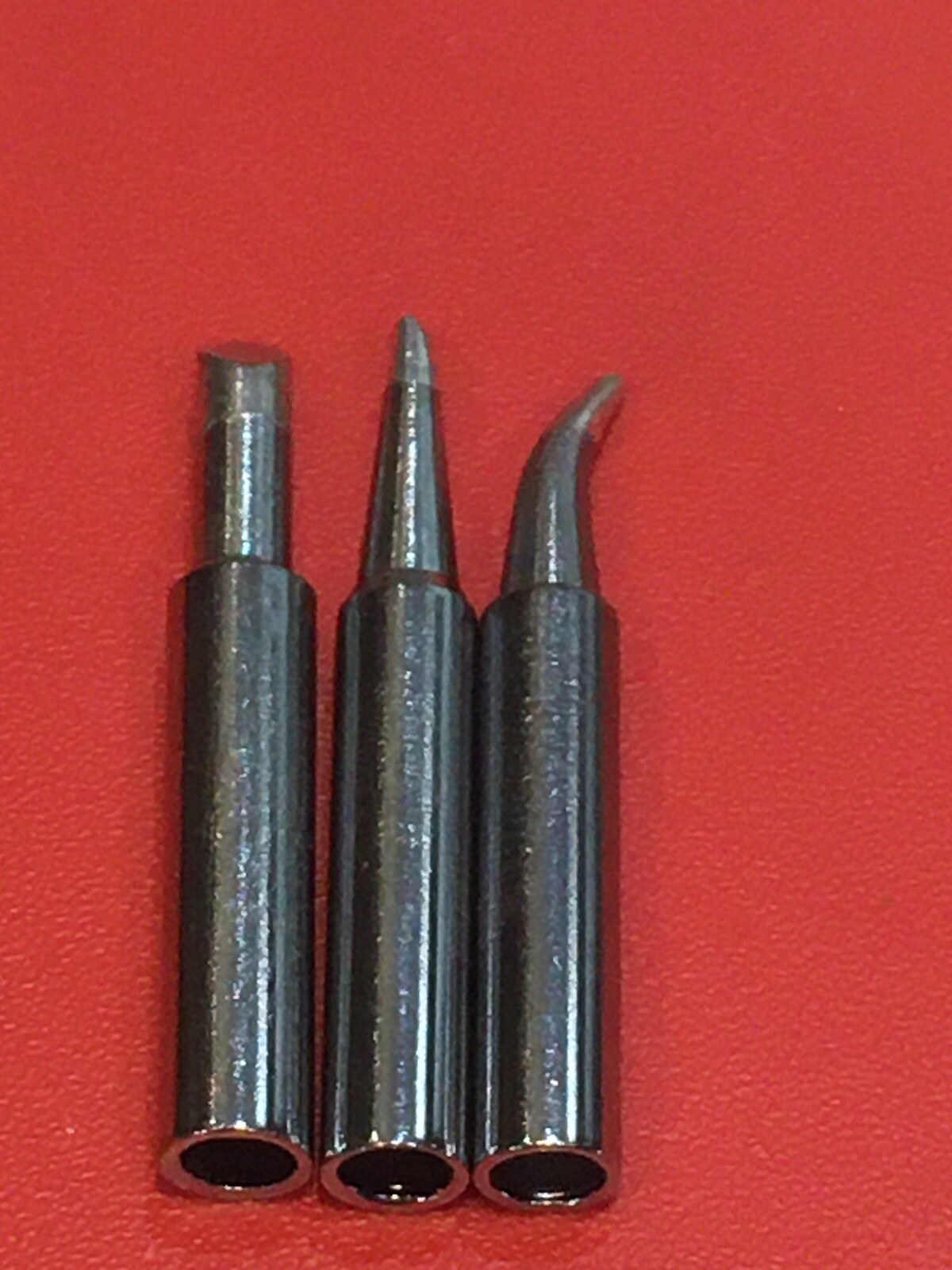 Milwaukee M12 3-PC Soldering Iron Tips For 2488-20 1 Straight, Angled & Chisel