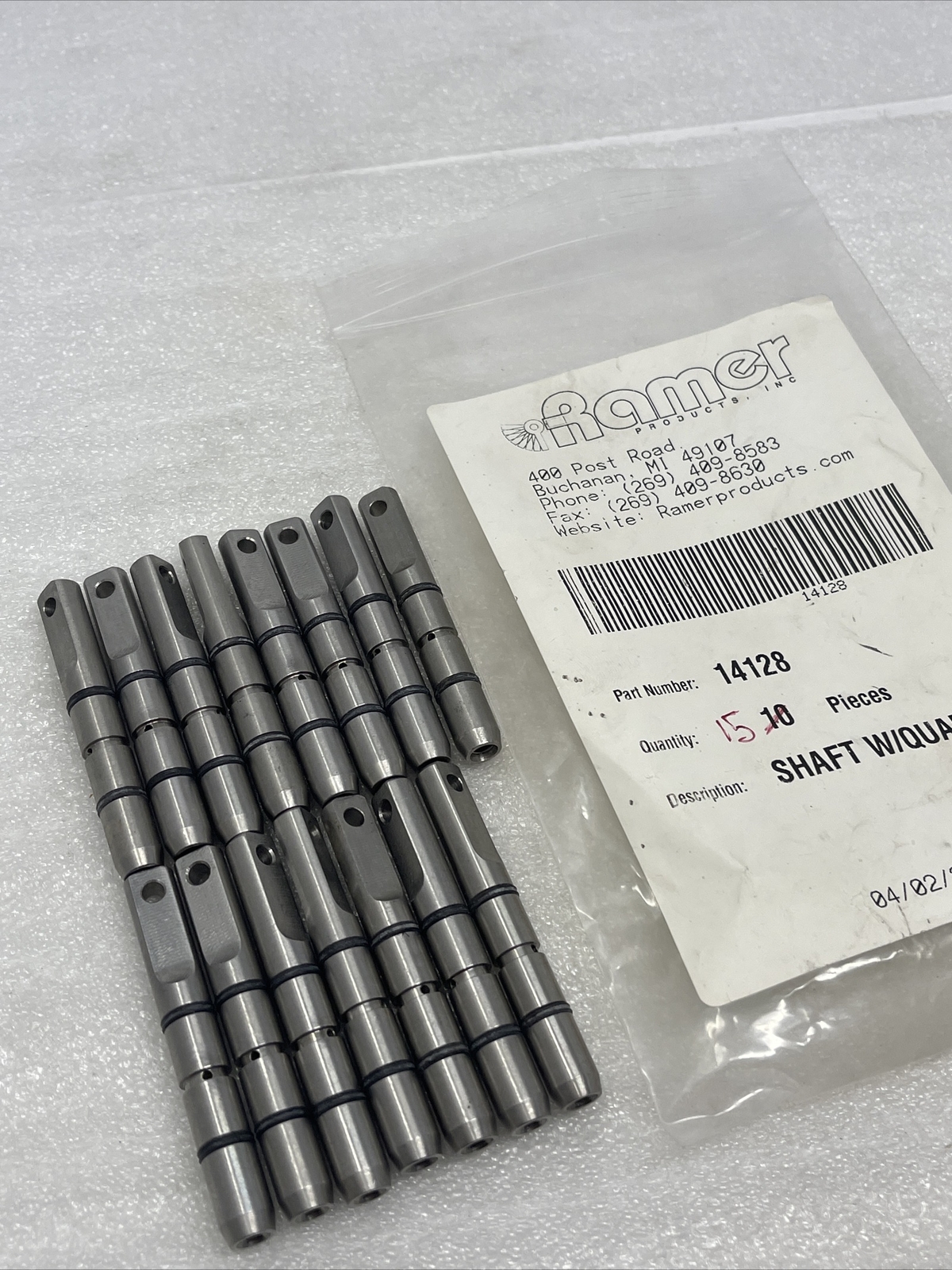 Lot Of (15) Ramer 14128 Leak Tester Series 141, 142 Replacement Shafts W/Seals
