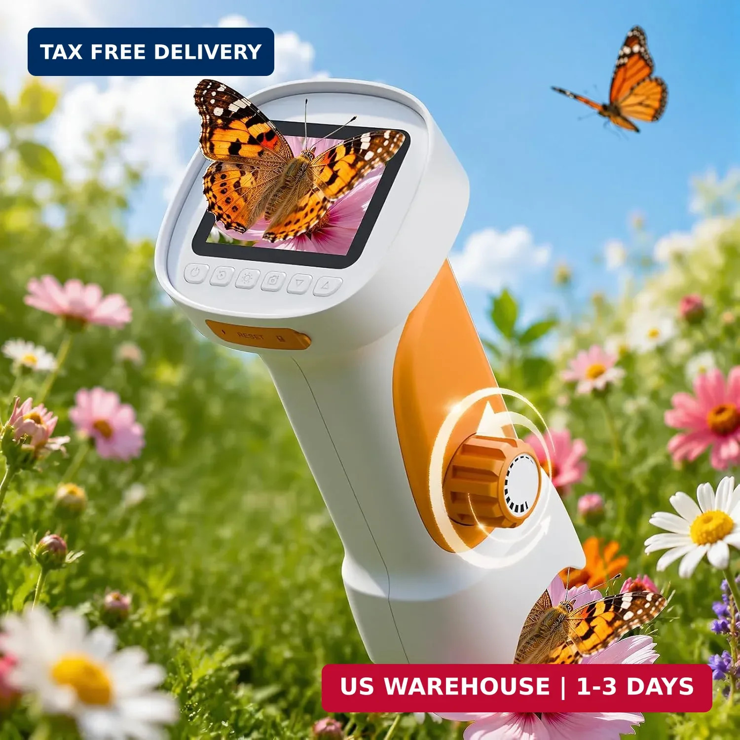 1000X Handheld Digital Microscope for Kids with 2.4" IPS Screen | Portable Educa