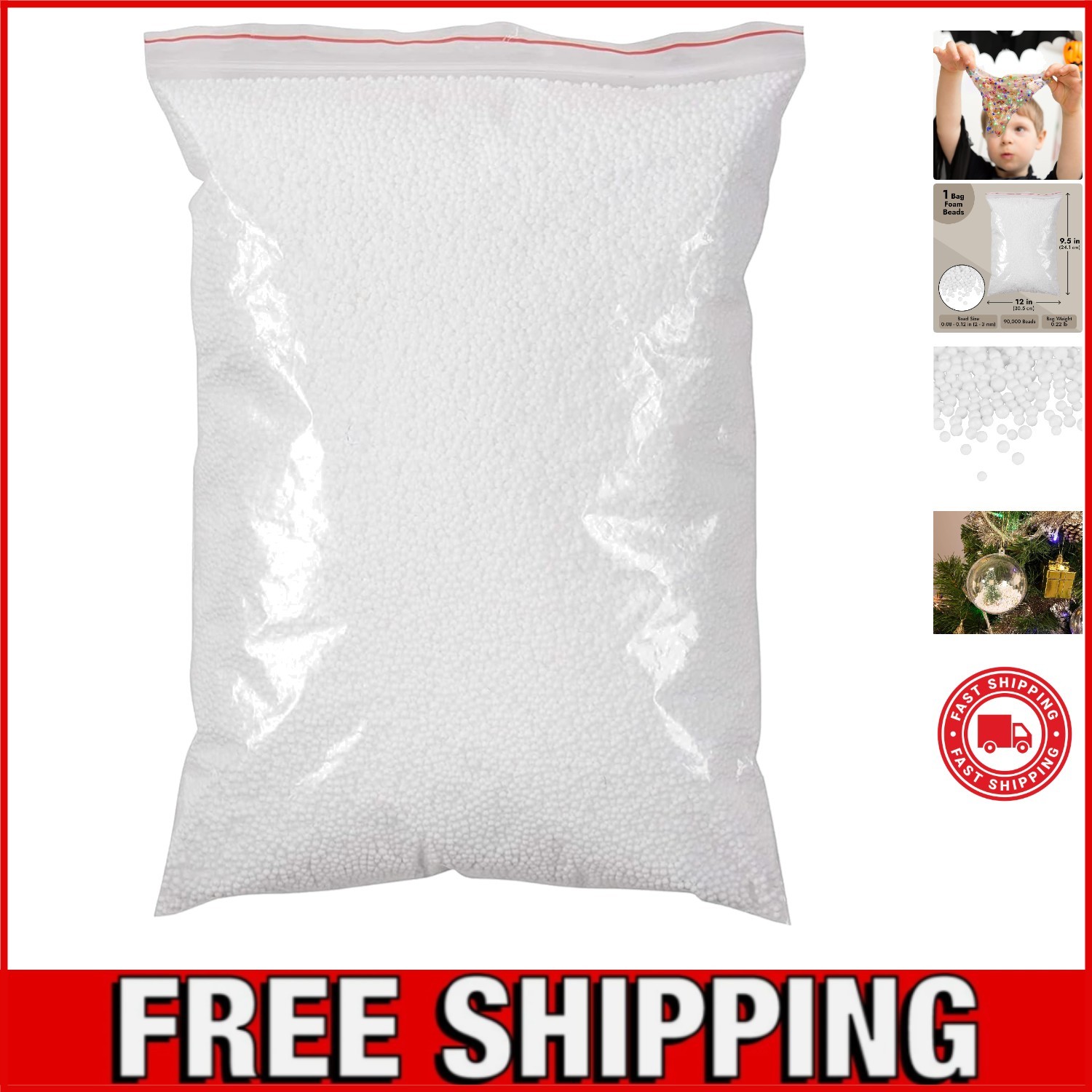 Foam Beads for Slime Slime Making Supplies & Polystyrene Foam Pellets - Bean ...