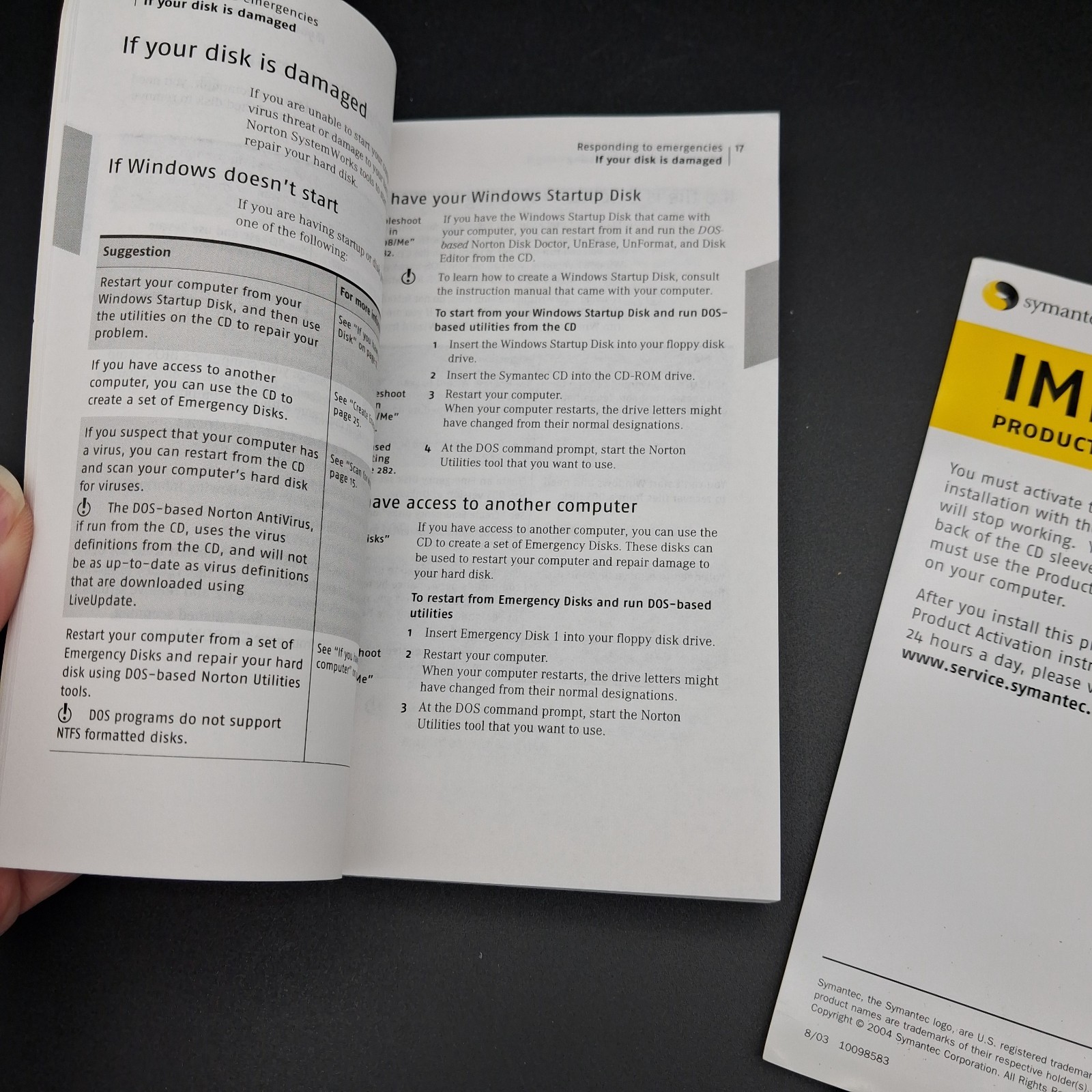 Symantec Norton SystemWorks 2004