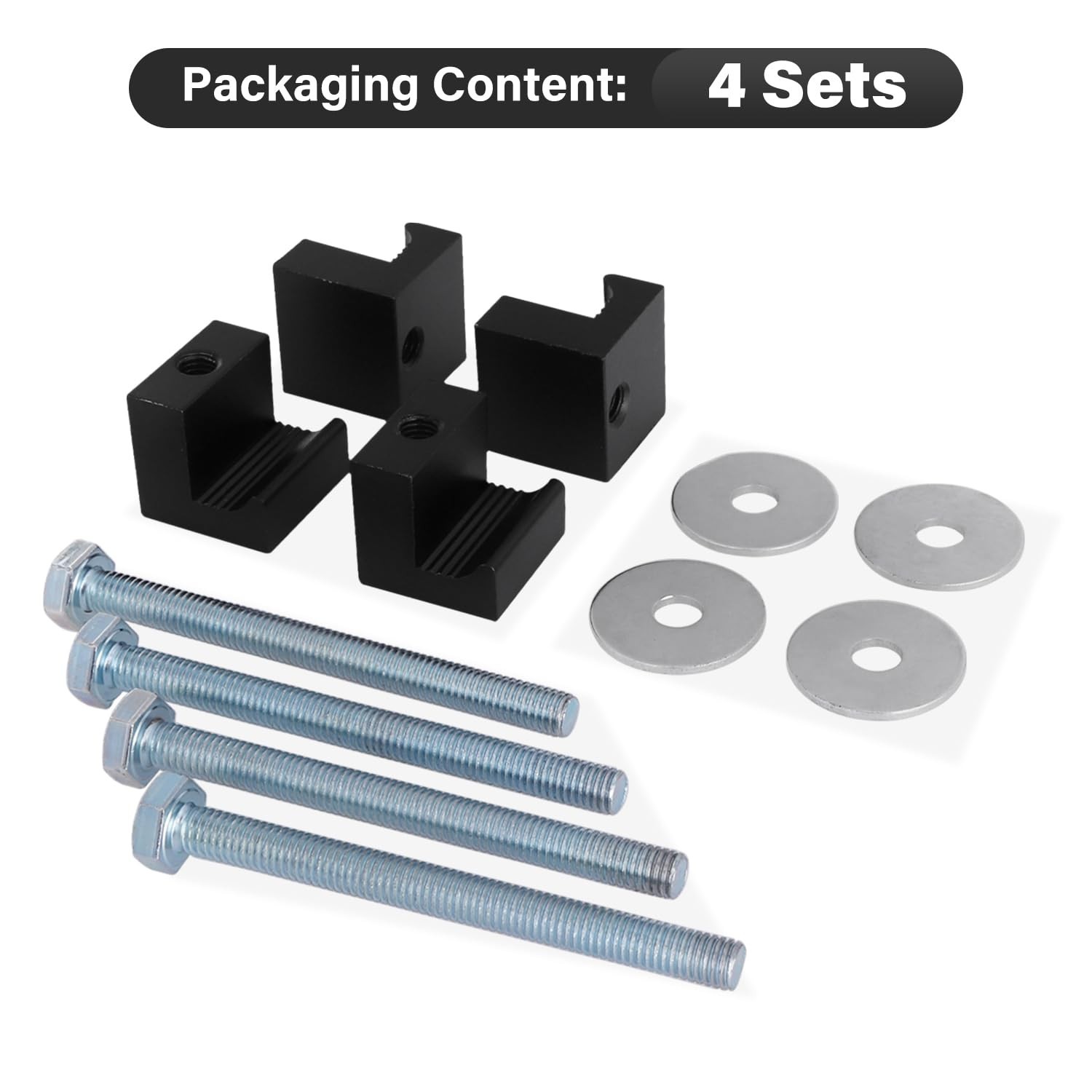 Truck Tool Box Mounting Kit for Pickup Bed Toolbox Mount Tie Black New