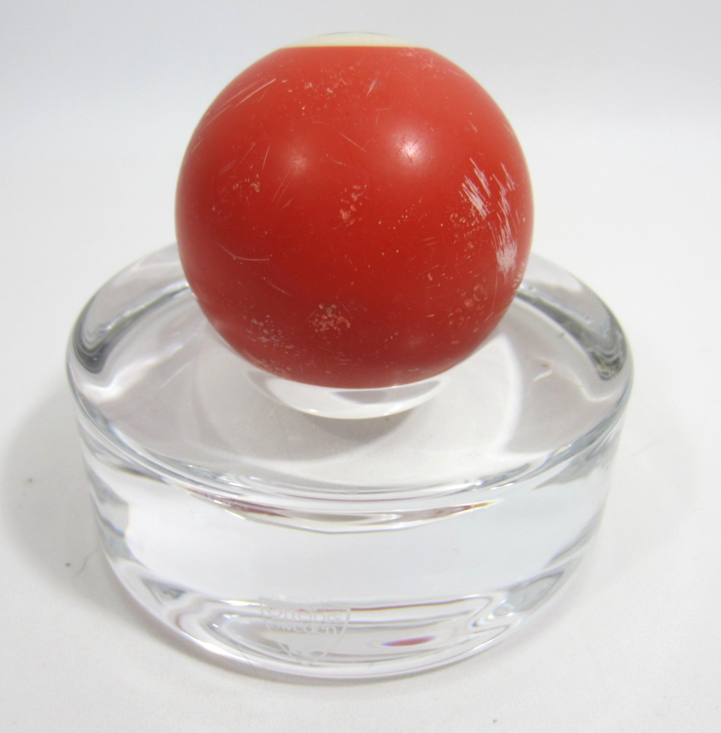 Vintage 2 1/4" Billiard Ball #1 Red Solid Pool Ball Replacement Lost Single