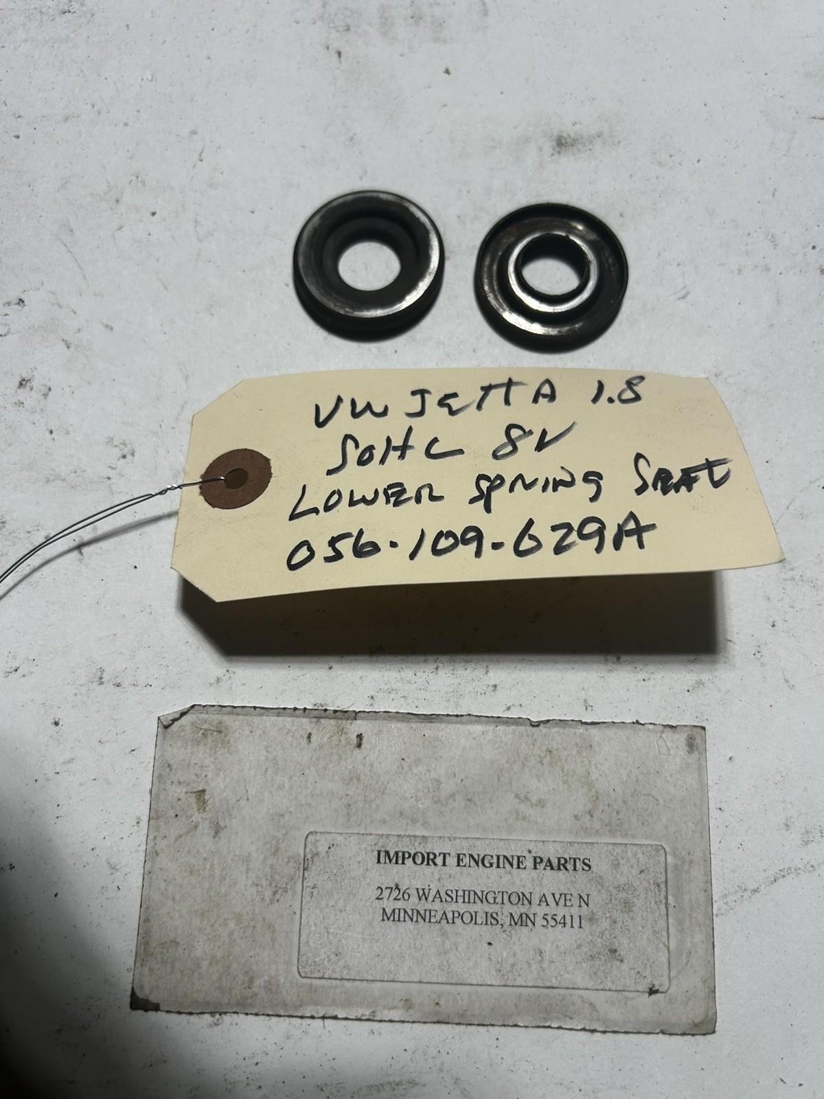 LOWER SPRING SEAT *USED* FITS VOLKSWAGEN JETTA 1780c SOHC 1984-1992 056-109-629A