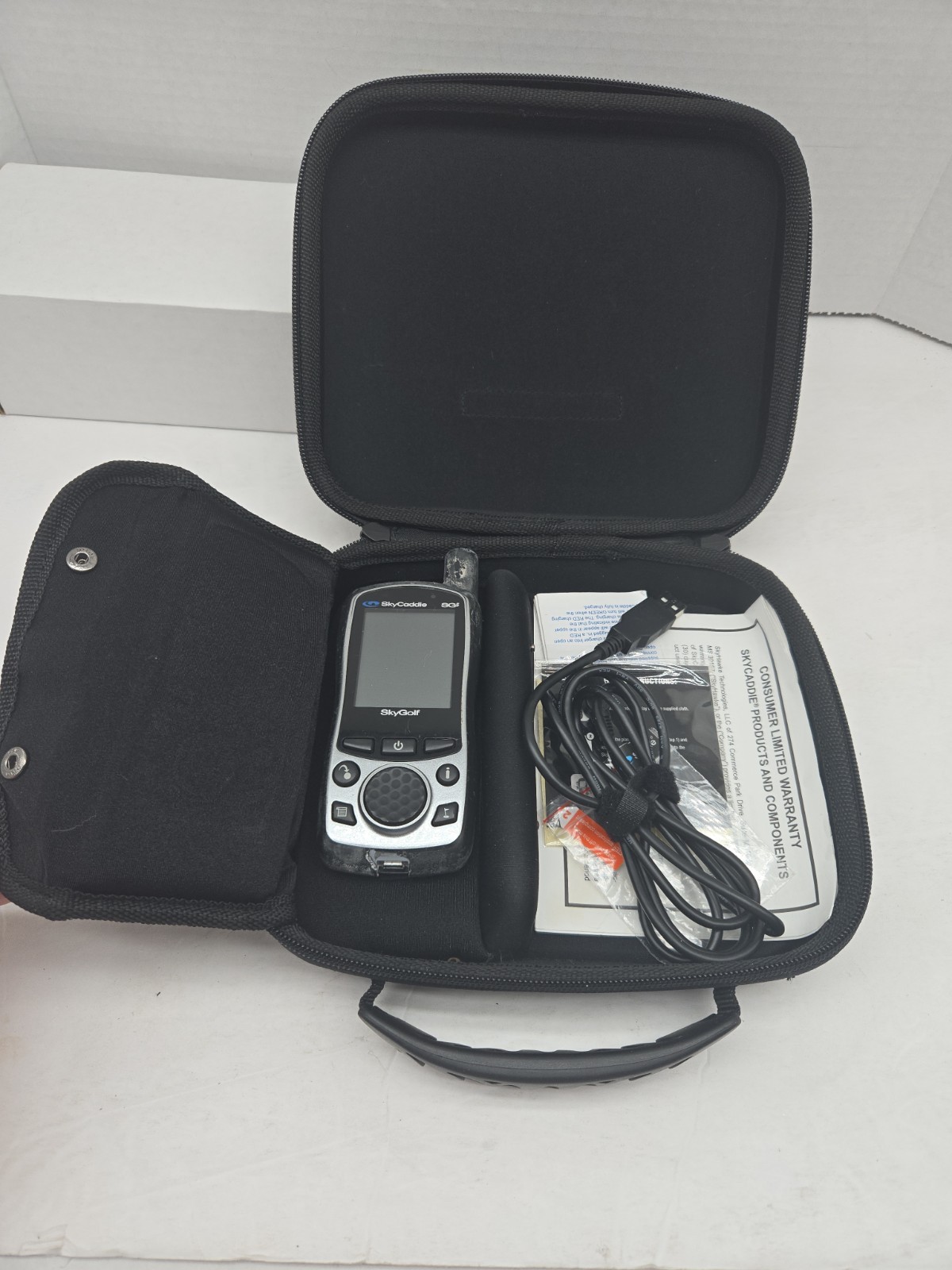 Sky Caddy Golf Cart SG5 GPS System Works With Case - Read