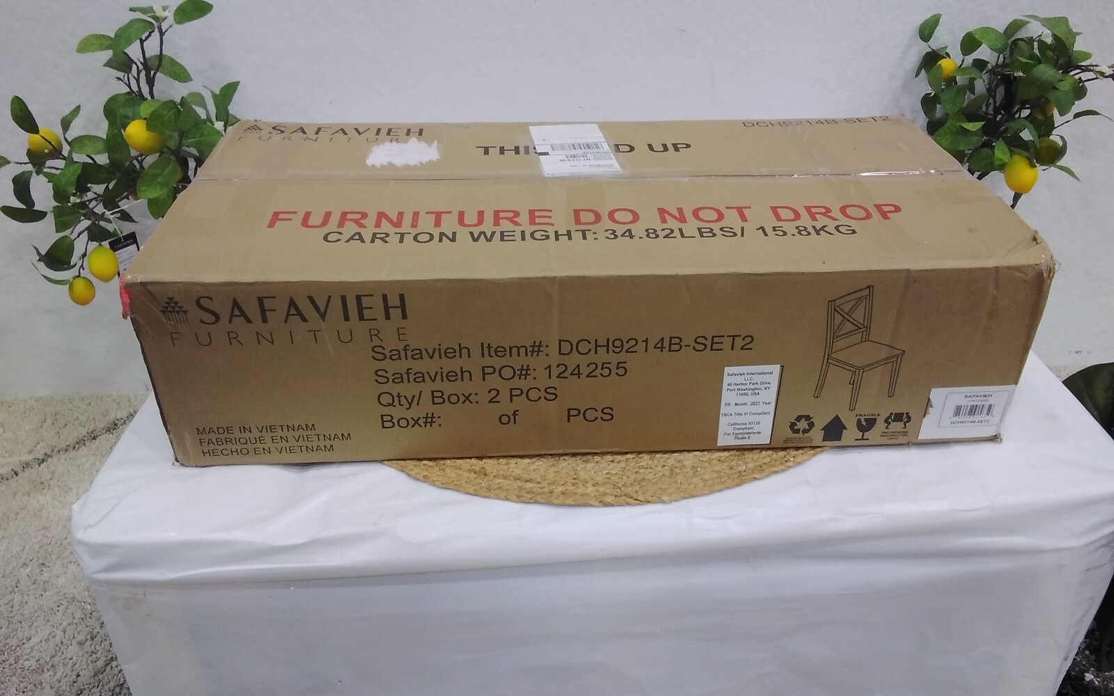 Safavieh Silio X Back Dining Chair, Reduced Price 2172705810 DCH9214B-SET2