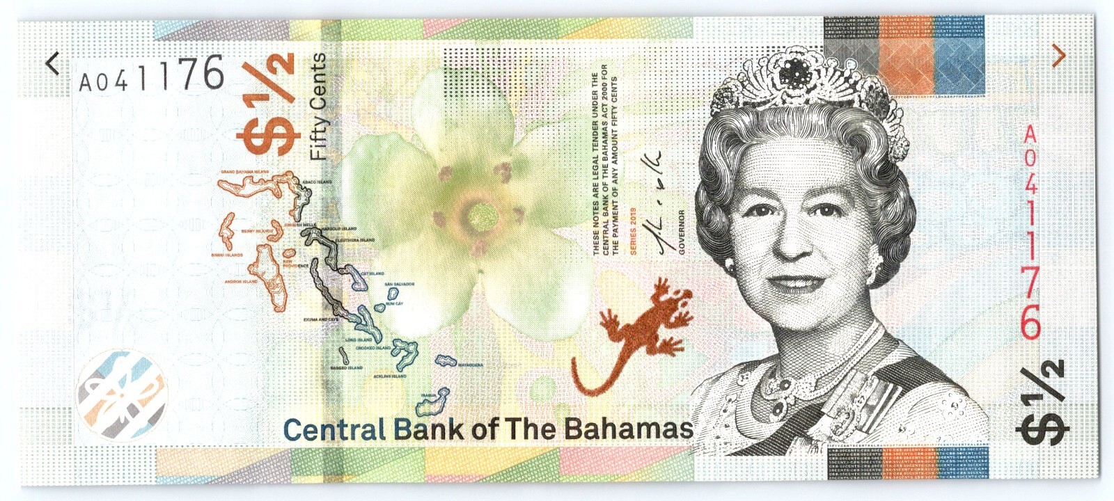 Bahamas - 1/2 Dollar (50 Cents) - 2000 - WPM# A041176