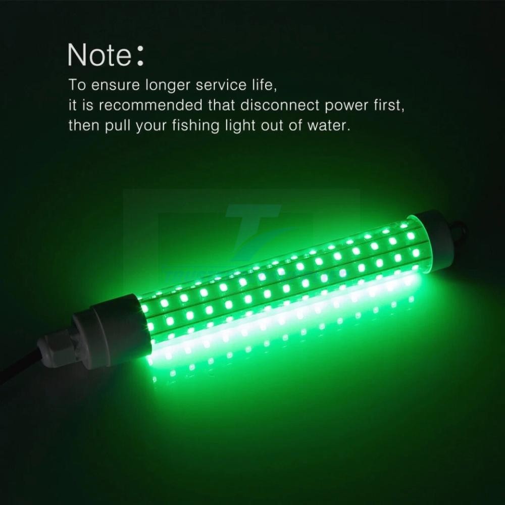 50000Lumens 126 LED Green Underwater Fishing Light Lamp Fish Attract 5m 12V