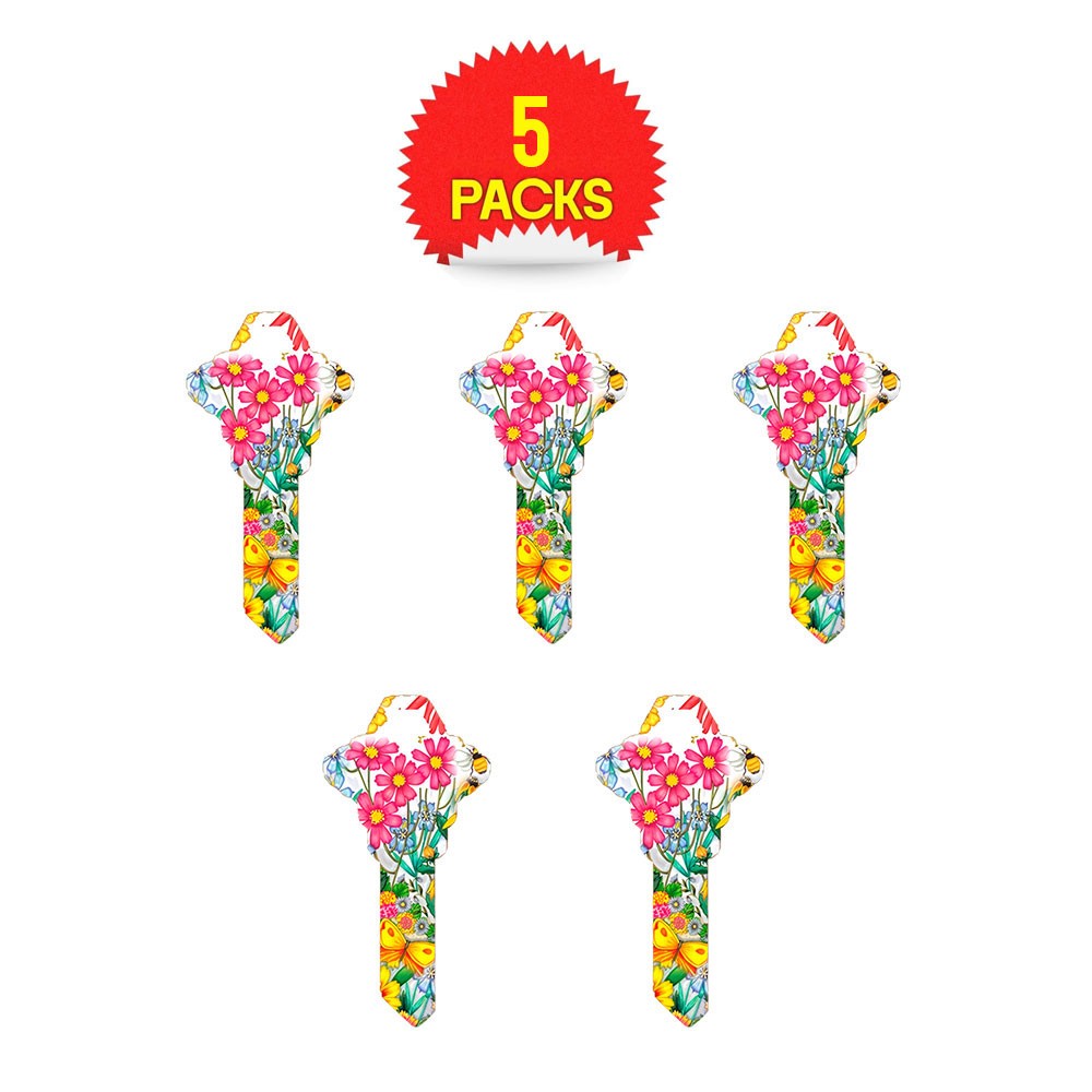 SC1 Wild Flowers Key Blank Nickel