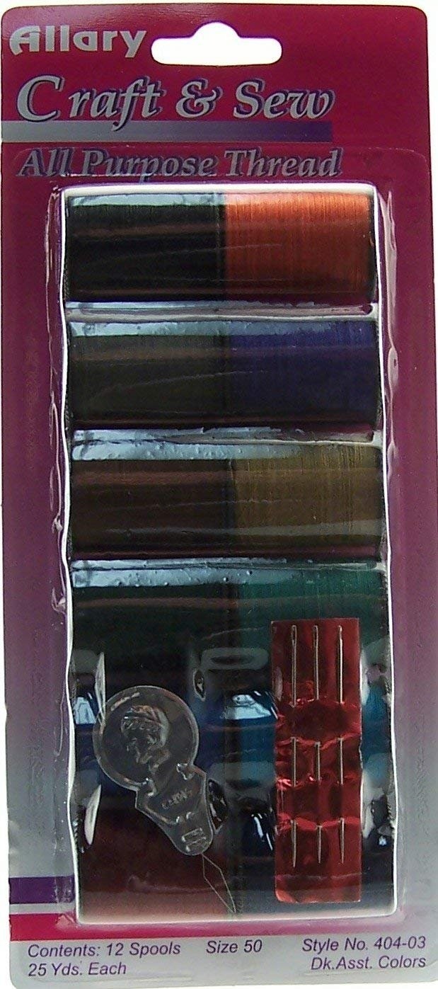Allary Craft & Sew 12 Spools Dk. Thread
