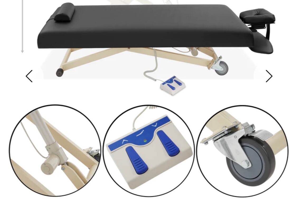 SalonitureProfessional Electric Lift Massage Table and  Accessories