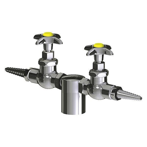 Chicago Faucets 981-937CHAGV Laboratory Accessory Turret with Two Needle Valves