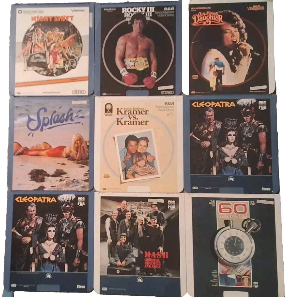 CED MOVIE DISCS  For $3 You Choose See Pics. Stallone ~ Travolta ~ Eastwood