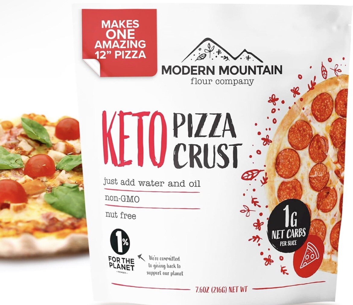 Modern Mountain Keto Pizza Crust - Low Carb Keto - Only 1g Net Carbs -