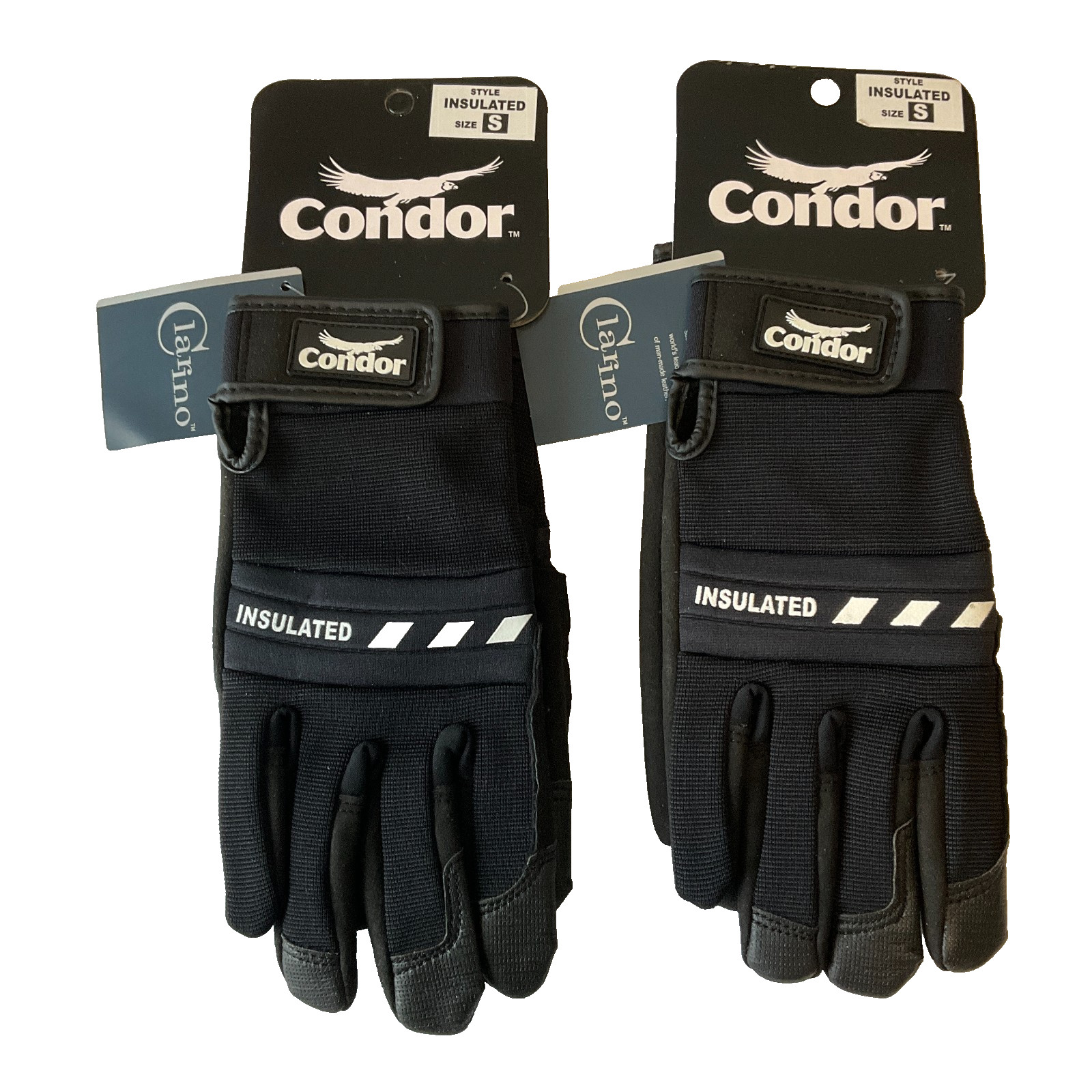 Condor Insulated Gloves Adult One Size S Black Mechanic 2 Pair